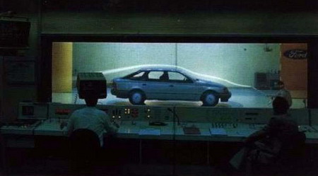 Испытание модели в аэродинамической трубе