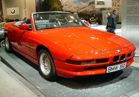 Прототип кабриолета на базе BMW 850i. Вид спереди