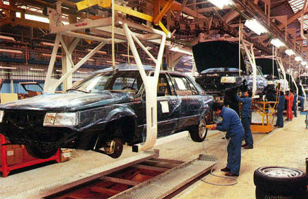 Конвейер по сборке Renault 25