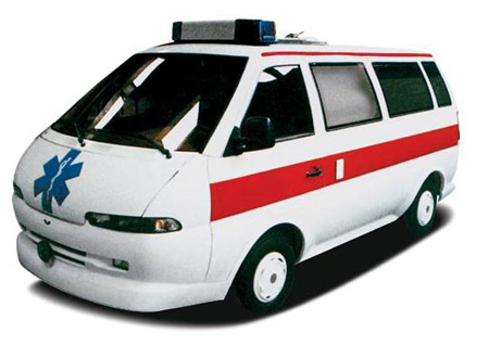 Карета скорой помощи на базе РАФ М2 Стилс